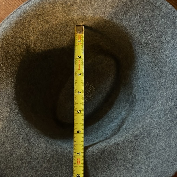 Vintage Lancaster Gray Fedora Hat with Blue Band. 100% wool - Picture 7 of 11